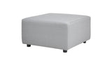 Cleo - Modular Upholstered Patio Ottoman Axroma Olefin - Furniture Home Direct