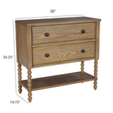 2 Drawer Accent Chest - Natural - Furniture Home Direct