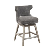360 Degree Swivel Counter Stool With Silver Detailing - Furniture Home Direct