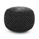 Renee - Handcrafted Round Pouf - Furniture Home Direct