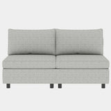 3 Pc Modular living room Set With Different Configurations, Light Gray - Furniture Home Direct