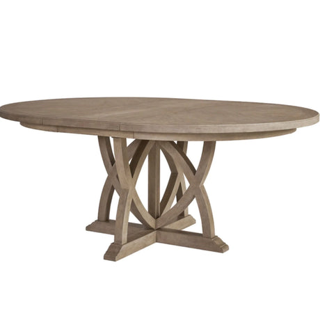Round Dining Extendable Dining Table - Sand - Furniture Home Direct