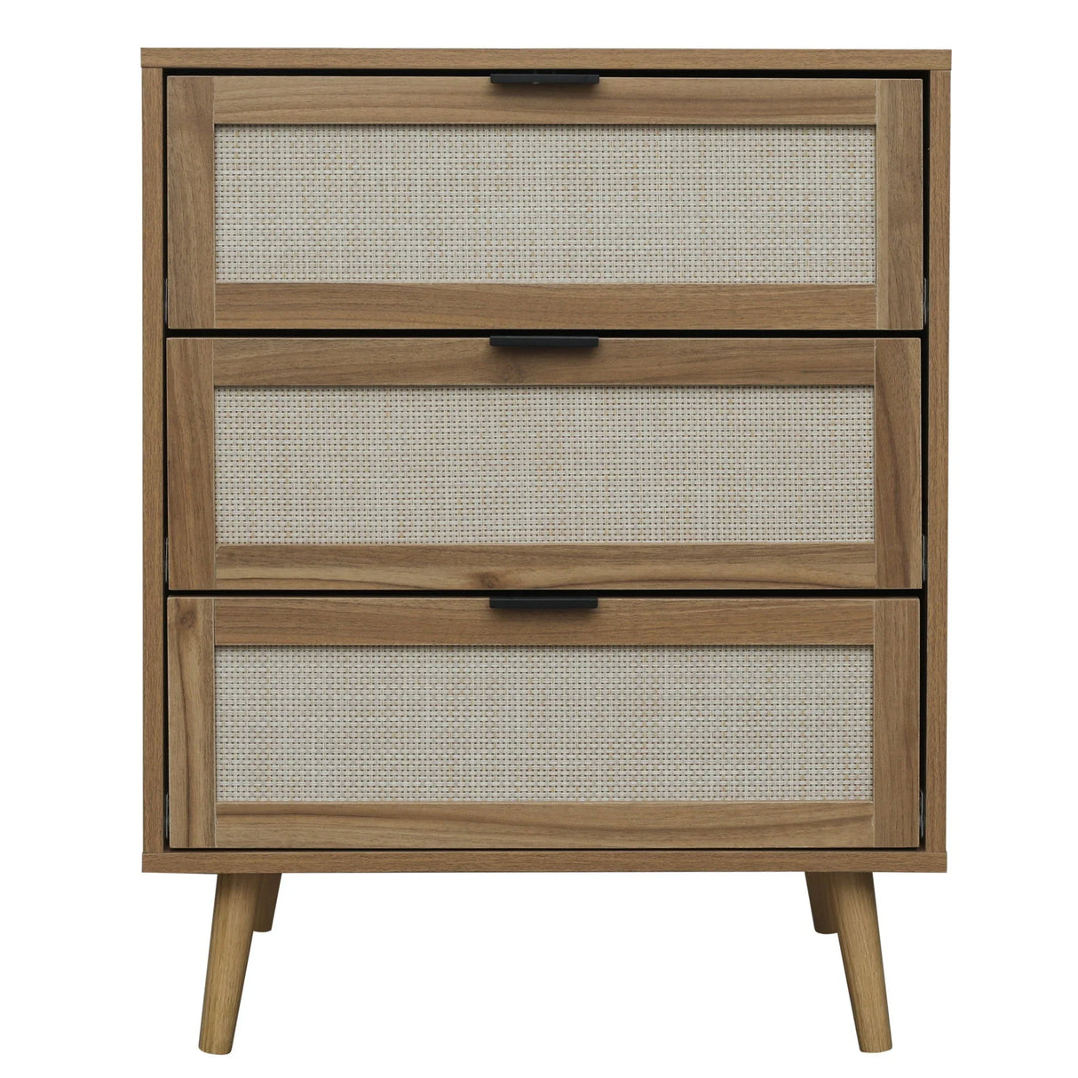 3 Drawer Cabinet, Suitable For Bedroom, Living Room, Study - Walnut - Furniture Home Direct