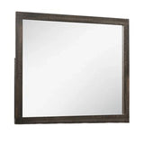 Monica - Mirror With Clean Lines - Dark Oak - Furniture Home Direct