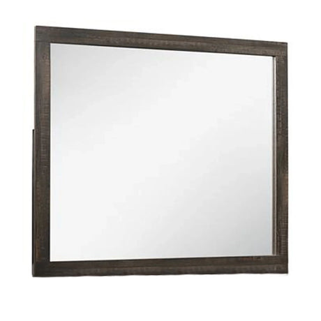 Monica - Mirror With Clean Lines - Dark Oak - Furniture Home Direct