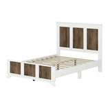 Bedroom Set Full Size Bed Dresser Nightstands Wood White - Furniture Home Direct