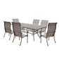 Cast Aluminum Dining Set With Sling Chairs - Furniture Home Direct