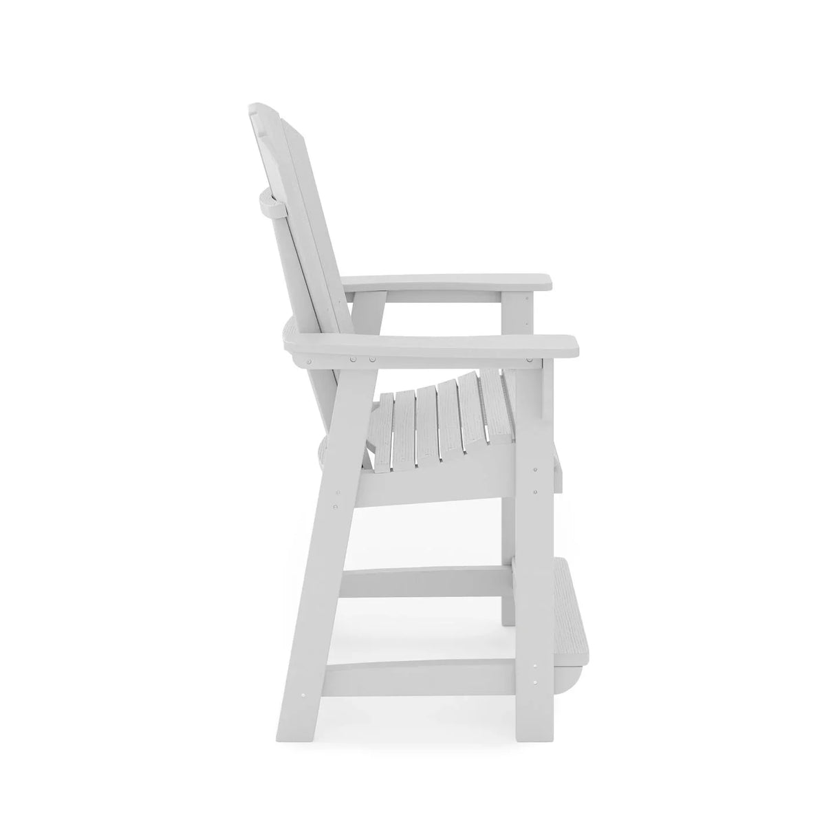 Adirondack Style Counter Chair Stylish HDPE Poly Lumber For Dining, Patio, And Garden Comfort - Furniture Home Direct