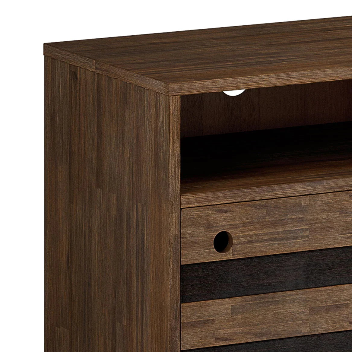 Clarkson - TV Stand - Rustic Natural Aged Brown - Furniture Home Direct