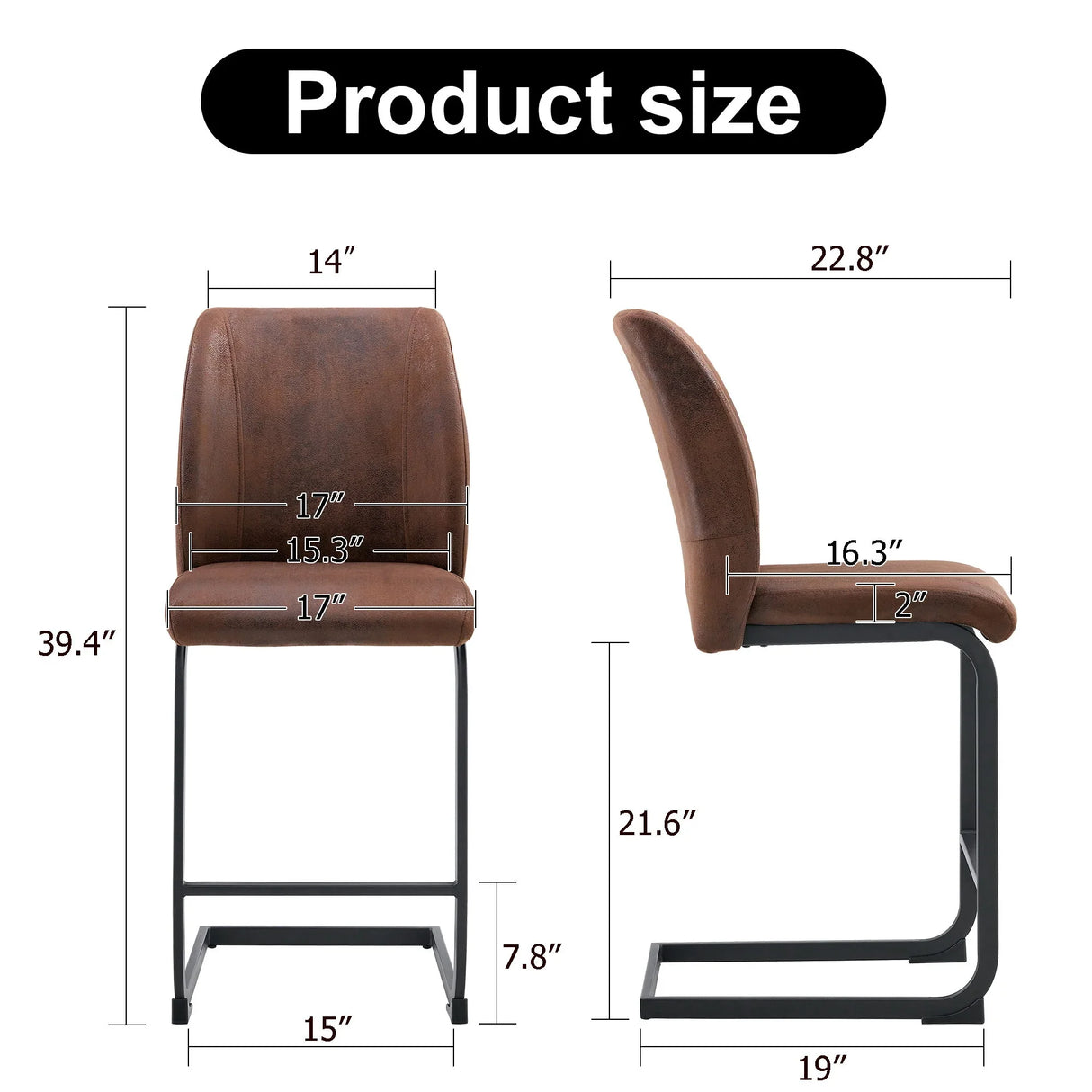 Modern Chairs With Cushions And Metal Legs (Set of 2) - Furniture Home Direct