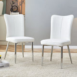 Modern Minimalist Dining Chairs With Metal Legs - Furniture Home Direct