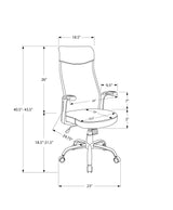 Office Chair, Adjustable Height, Swivel, Armrests, Contemporary & Modern - Furniture Home Direct