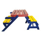 Kids Multi-Functional Arm Chair, Table With 2 Benches All-In-One Set - Furniture Home Direct