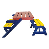 Kids Multi-Functional Arm Chair, Table With 2 Benches All-In-One Set - Furniture Home Direct