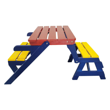 Kids Multi-Functional Arm Chair, Table With 2 Benches All-In-One Set - Furniture Home Direct