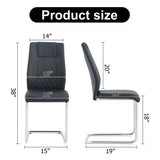 Modern Dining Chairs With Padded Seat, Metal Legs - Furniture Home Direct