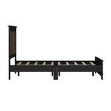 Queen Bed Set With Dresser And Two Nightstands Black - Furniture Home Direct
