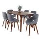 Folia Fabrico - 7 Piece Mid Century Modern Dining Set - Furniture Home Direct