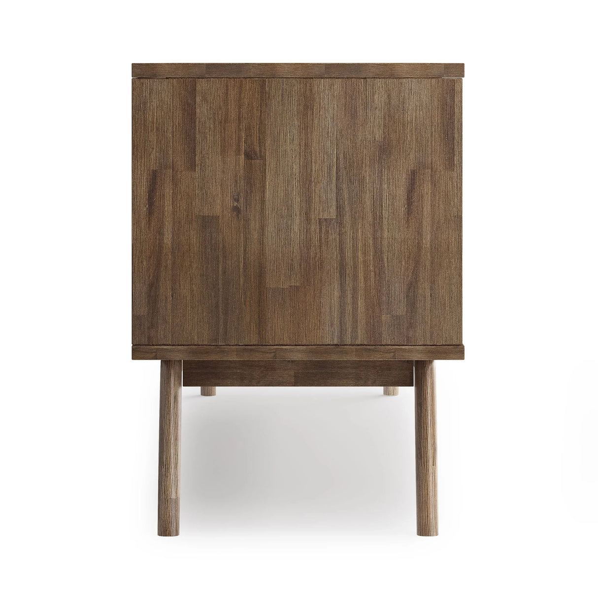 Clarkson - Low TV Stand - Rustic Natural Aged Brown - Furniture Home Direct