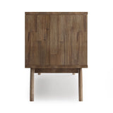 Clarkson - Low TV Stand - Rustic Natural Aged Brown - Furniture Home Direct