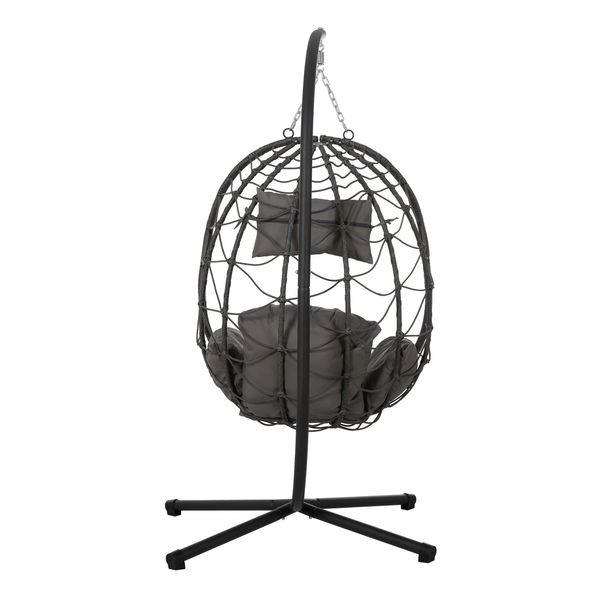 Outdoor Egg Chair With Stand - Dark Gray - Furniture Home Direct