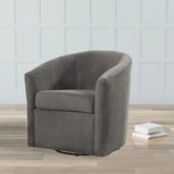 Oaklynn - Barrel Style Swivel Accent Chair - Furniture Home Direct