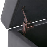 Oregon - Contemporary Storage Ottoman Bench With Tray - Furniture Home Direct
