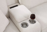 Rene - Sectional Sofa With Ottoman - Beige - Furniture Home Direct