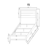 Omoda - Bed With LED - Furniture Home Direct