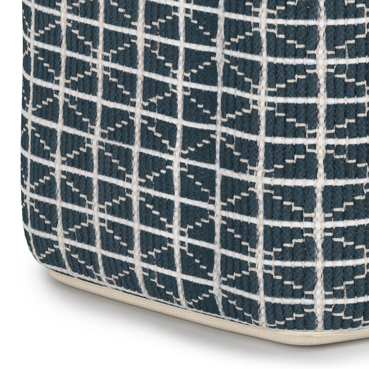 Noreen - Upholstered Square Pouf - Furniture Home Direct