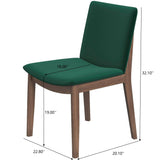 Laura - Mid-Century Modern Solid Wood Dining Chair (Set of 2) - Furniture Home Direct