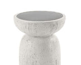 Dylana - Natural Fiber Concrete Accent Table - Gray - Furniture Home Direct