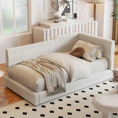 L Shaped Upholstered Daybed - Furniture Home Direct