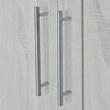 Wardrobe With 4 Doors And 3 Drawers Solid Wood White - Furniture Home Direct