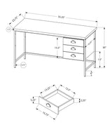 Computer Desk For Home Office, Laptop, 3 Storage Drawers, Contemporary & Moder - Furniture Home Direct