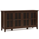 Artisan - Handcrafted Wide 4 Door Storage Cabinet - Furniture Home Direct