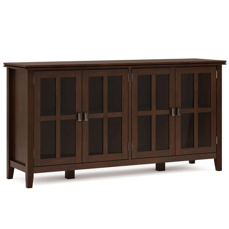Artisan - Handcrafted Wide 4 Door Storage Cabinet - Furniture Home Direct