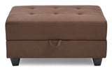 Stylish Storage Contemporary Ottoman - Furniture Home Direct