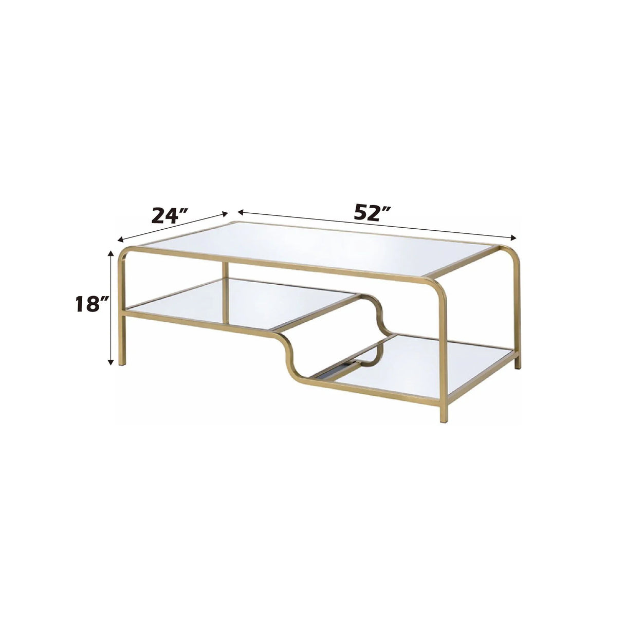Astrid - Mirrored Table - Furniture Home Direct