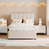 Upholstered Platform Bed With A Hydraulic Storage System - Furniture Home Direct