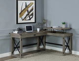 Talmar - Marble Top Weathered Writing Desk With Lift Top - Furniture Home Direct
