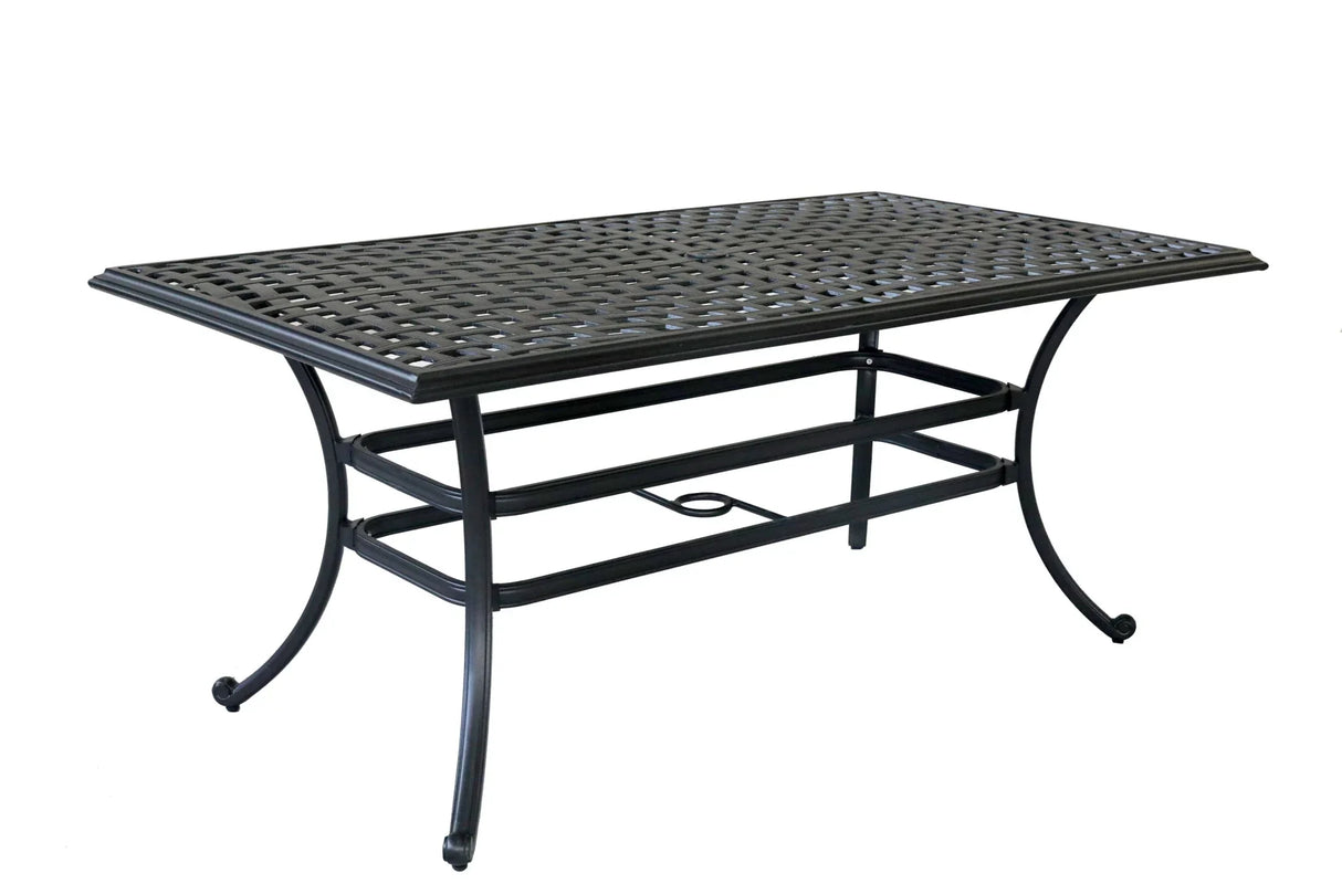 Aluminum Rectangular Dining Set - Furniture Home Direct