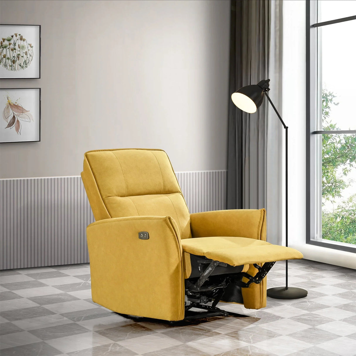 Asheville - Suede Recliner Chair - Furniture Home Direct