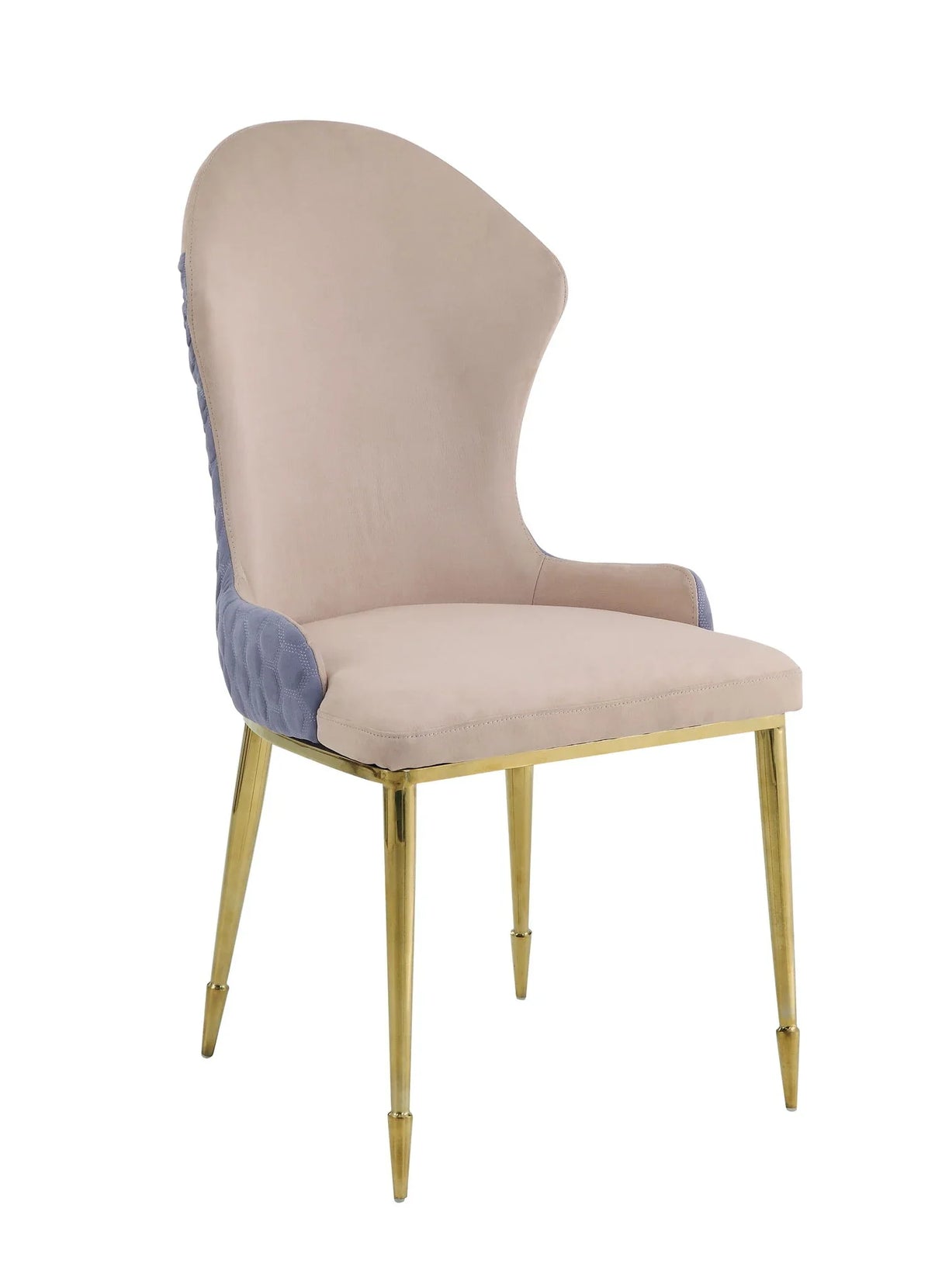 Caolan Lavender - Side Chair (Set of 2) - Tan / Gold - Furniture Home Direct