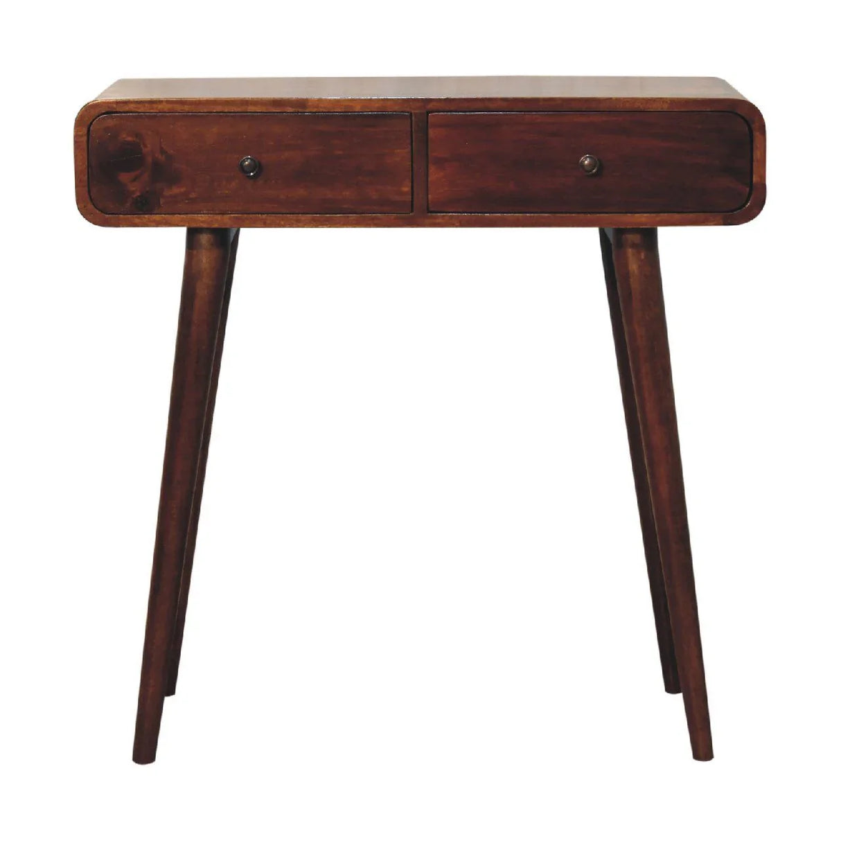 Curved Hallway Table - Chestnut - Furniture Home Direct
