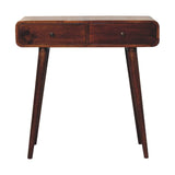 Curved Hallway Table - Chestnut - Furniture Home Direct