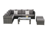 Outdoor Sectional Set - Gray - Furniture Home Direct