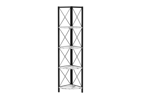 Bookshelf, Bookcase, Etagere, Corner, 4 Tier, Office - Furniture Home Direct