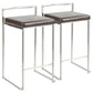 Fuji - Contemporary, Stackable Elegant Counter Stool (Set of 2) - Furniture Home Direct
