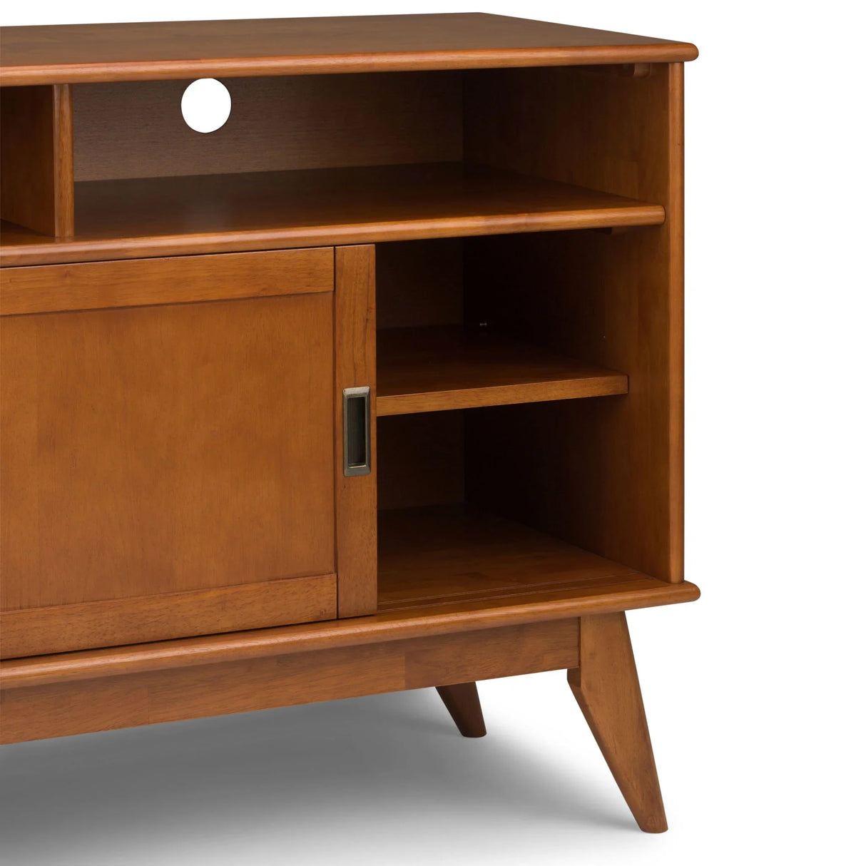 Draper - Handcrafted Mid Century Low TV Media Stand - Furniture Home Direct